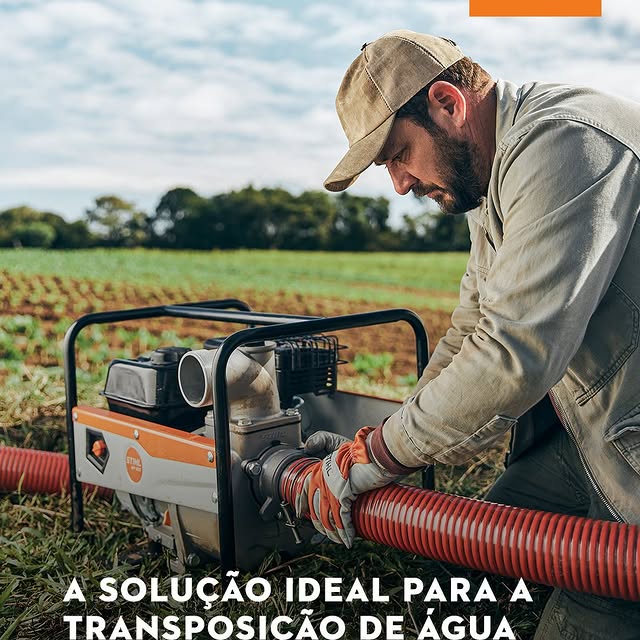 Motobomba STIHL WP 300 para abastecimento de água no campo